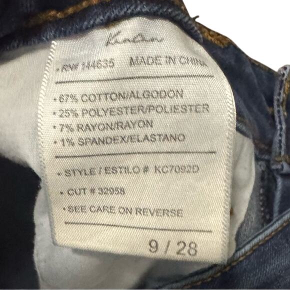 KanCan Women's Dark Wash Stretch Skinny Jeans Size 28 Low Rise Denim - Picture 4 of 6